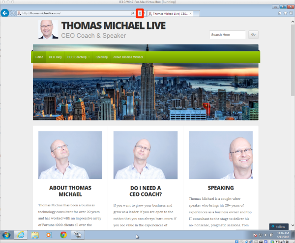 IE10 Win7 For MacVirtualBox Running 11