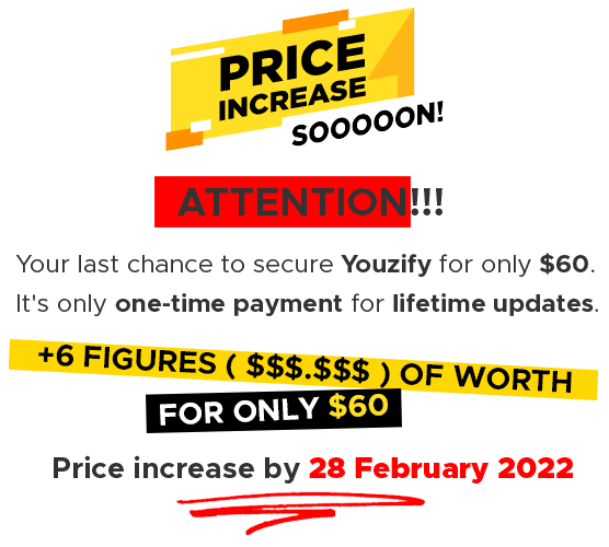 Youzify Price Increase