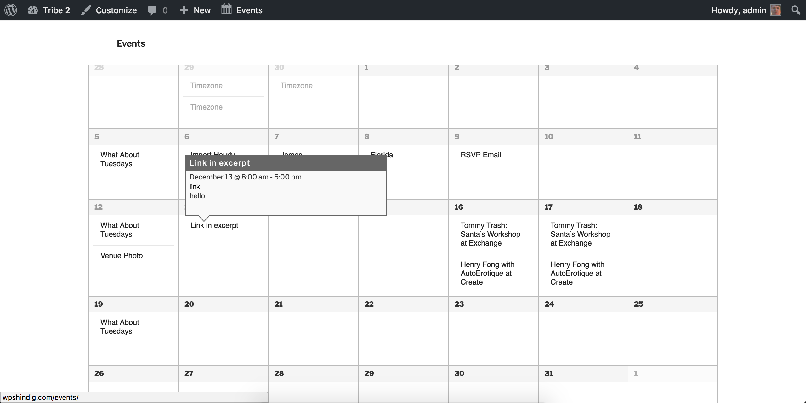 show html in excerpts on event list page and calendar tooltips