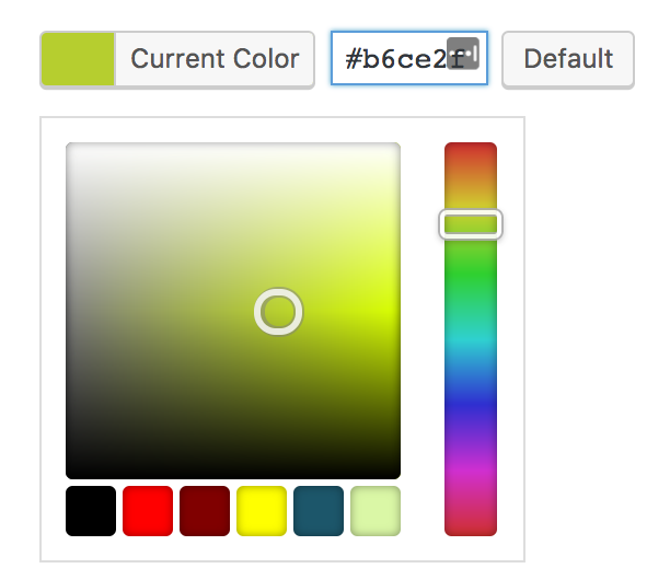 GitHub - CodeParrots/Default-Color-Picker-Palette: Set the default ...