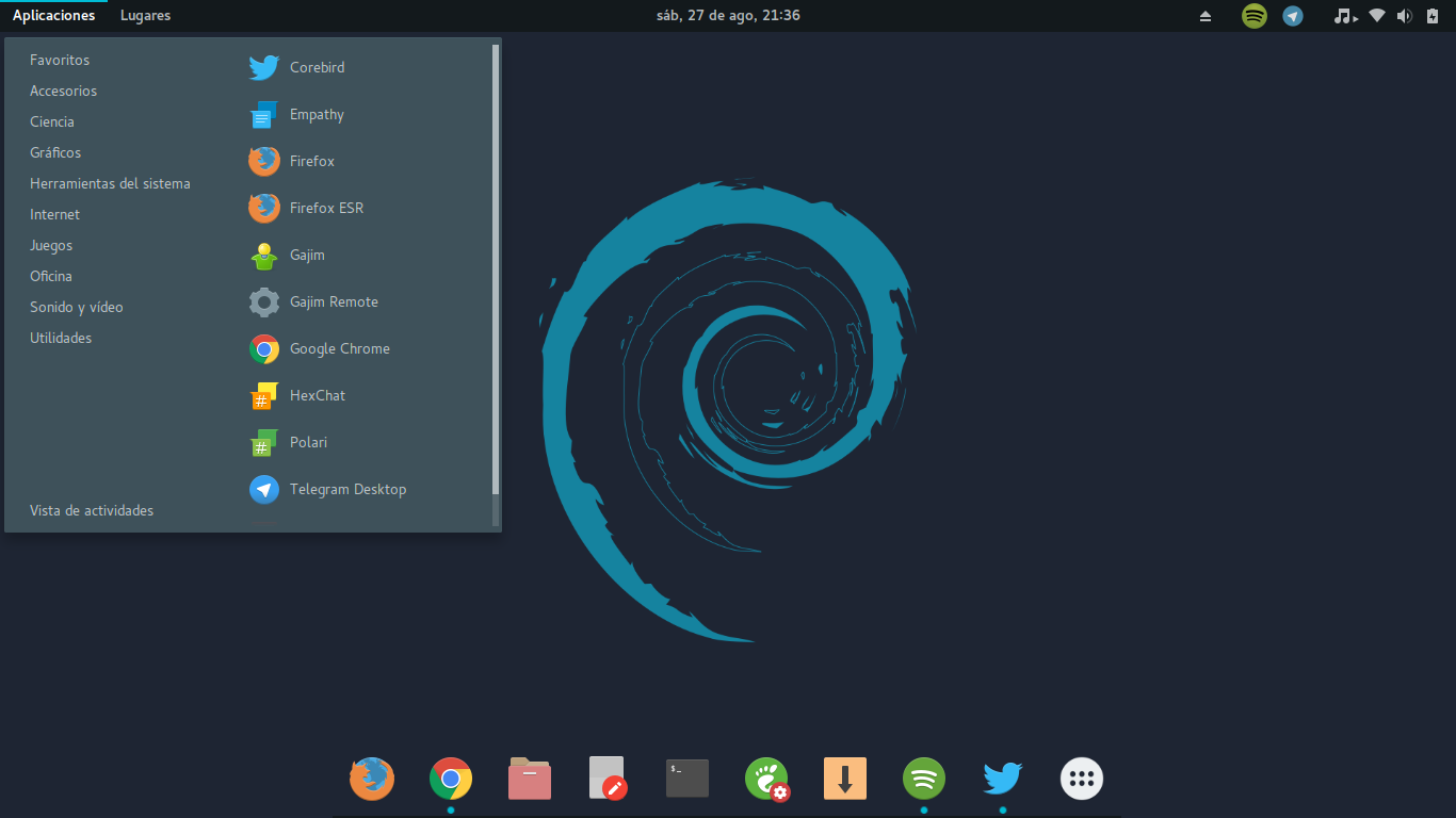 Me puse a personalizar Debian testing (Stretch) Gnome y pasó esto –  Salmorejo Geek