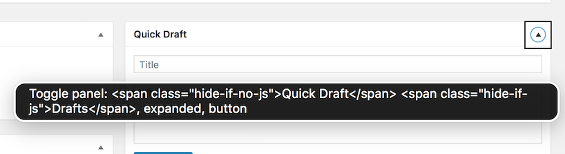quick draft wordpress