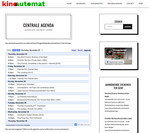 Centrale Agenda KINOAUTOMAT
