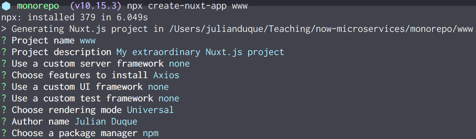 create-nuxt-app