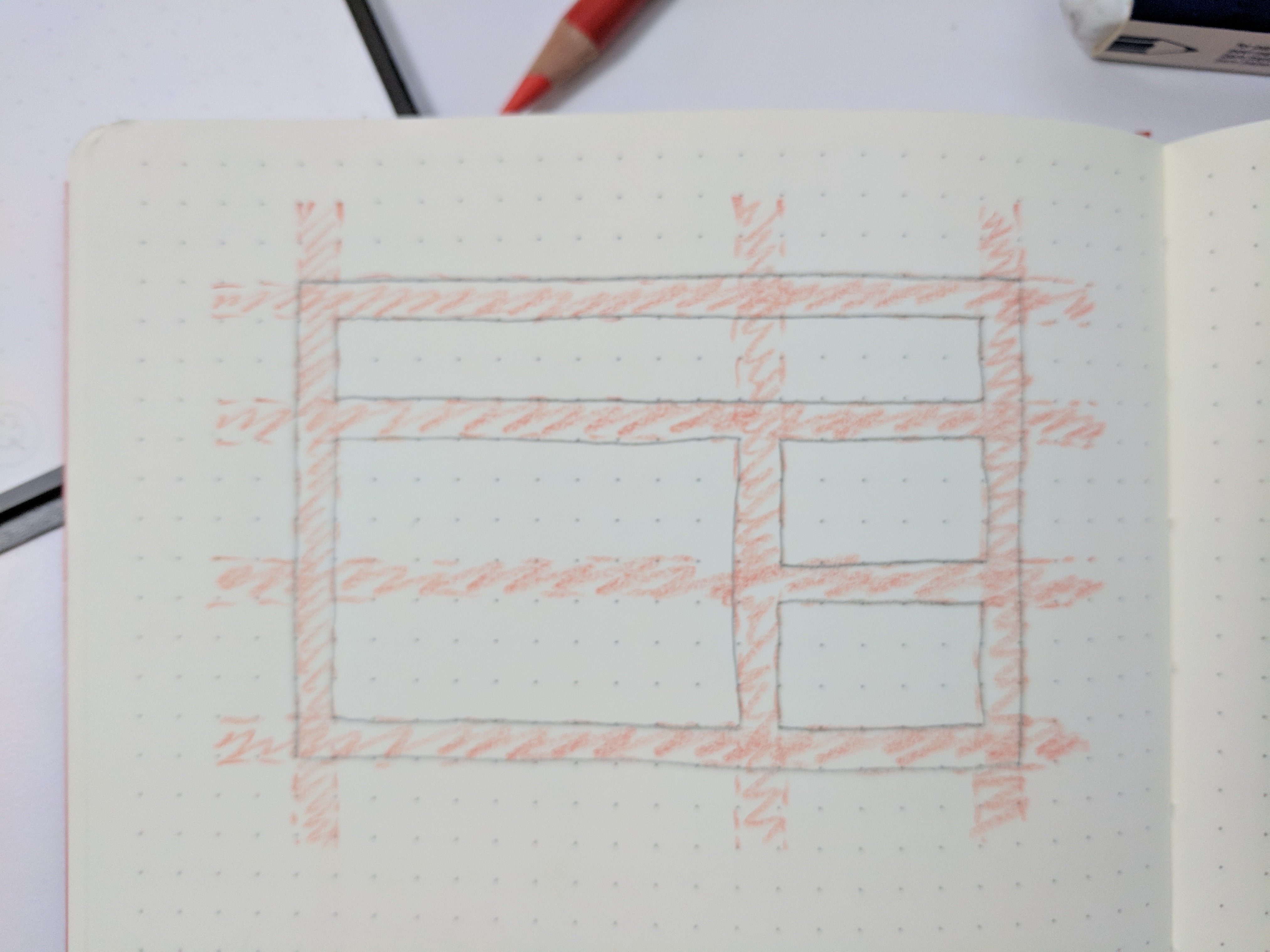 Drawing of pre-configured grid area template