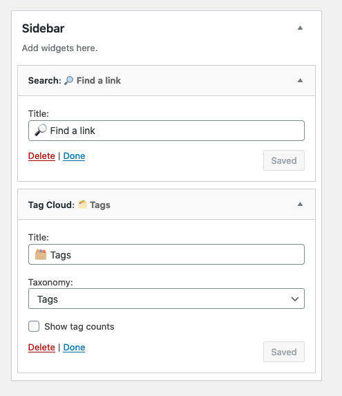 WordPress Widgets