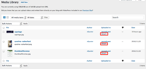 Media Library BK sandbox WordPress