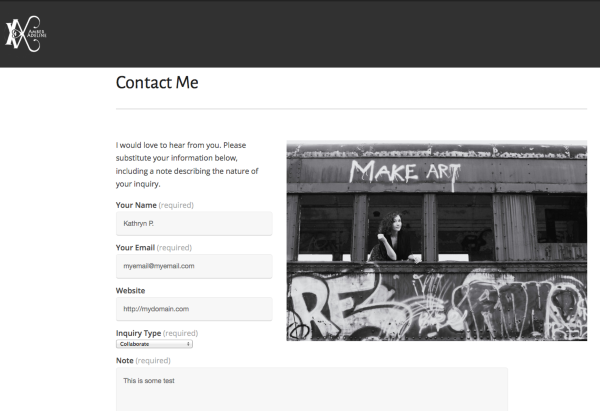 Contact Me Amber Adeline Theatre maker