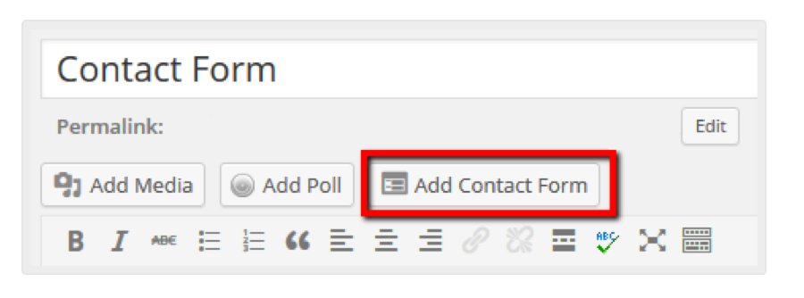 Contact form button