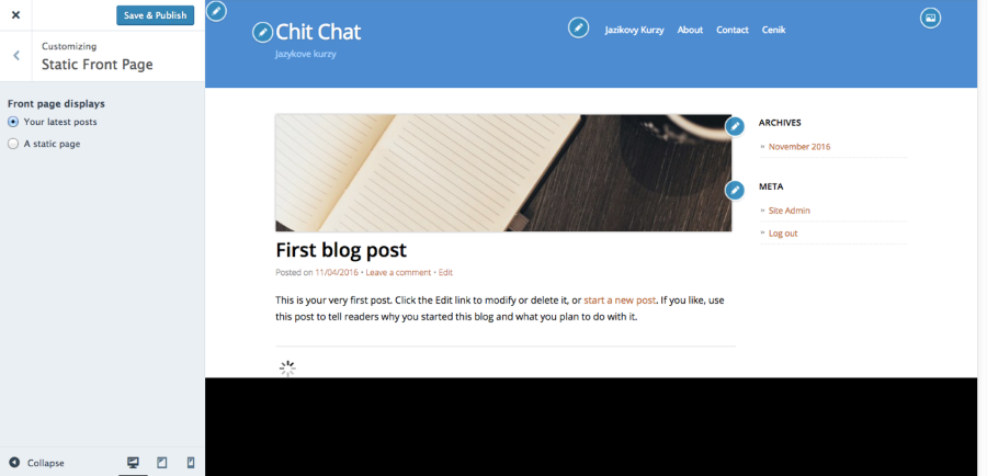 Customize Chit Chat Jazykove kurzy