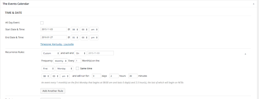 Expanded meta options