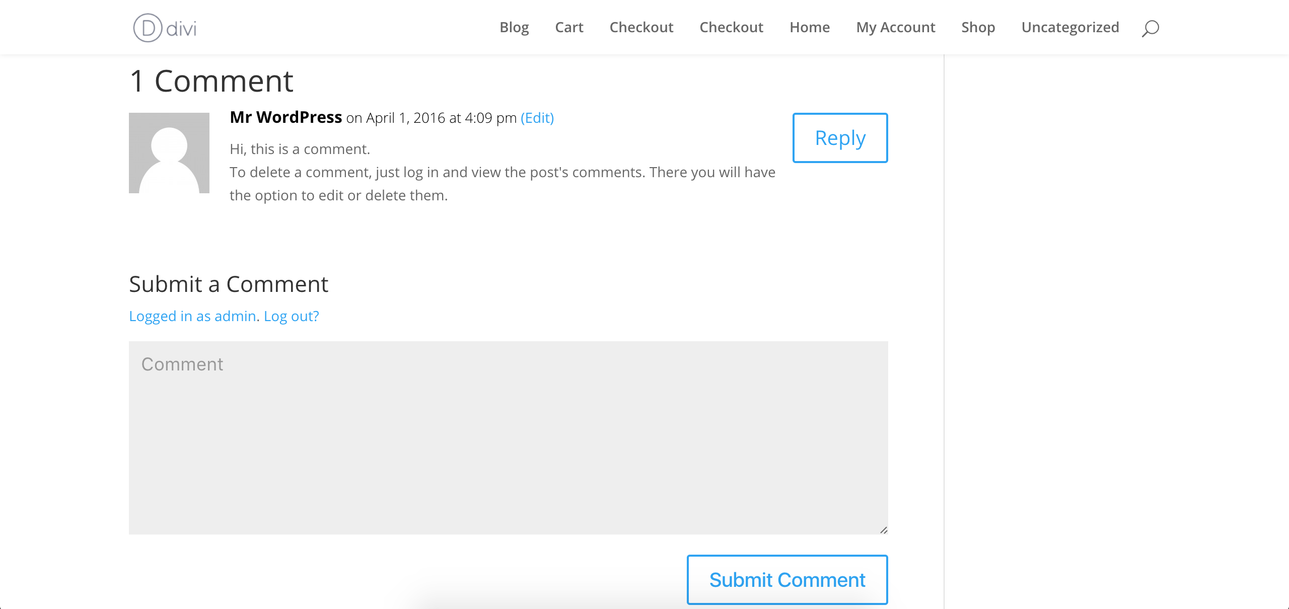 Comments Not Showing On Version 4 2 The Events Calendar I Have Divi Version 3 0 14 Installed On My Test Site And The Comments Are Showing Fine Also Checked Our Logged Bug Reports But Am Not Finding Anything