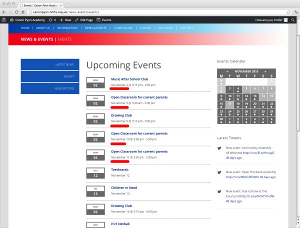 Calendar