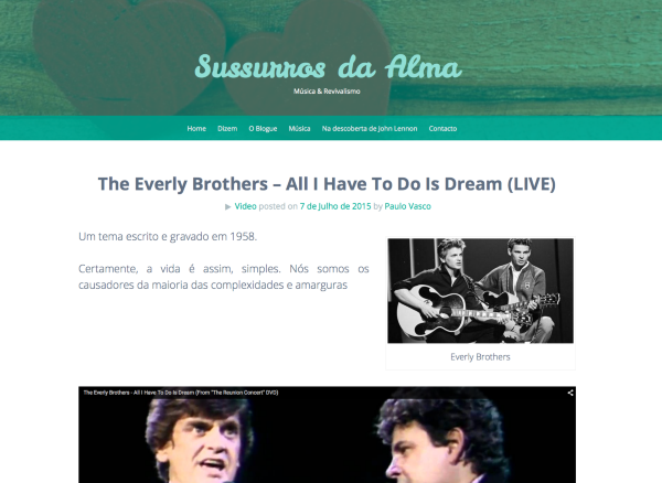 The Everly Brothers All I Have To Do Is Dream LIVE Sussurros da Alma