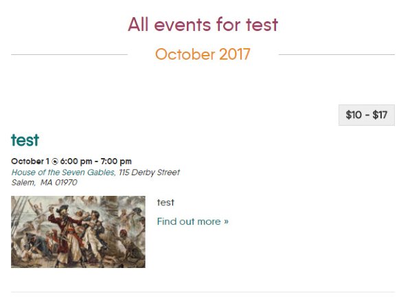 Events calendar not showing 2