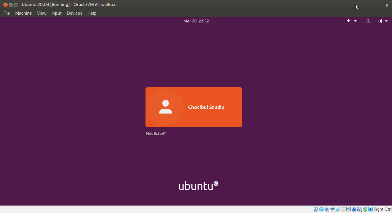 Tampilan daftar pengguna Ubuntu 20.04 (citra harian pasca UIF)