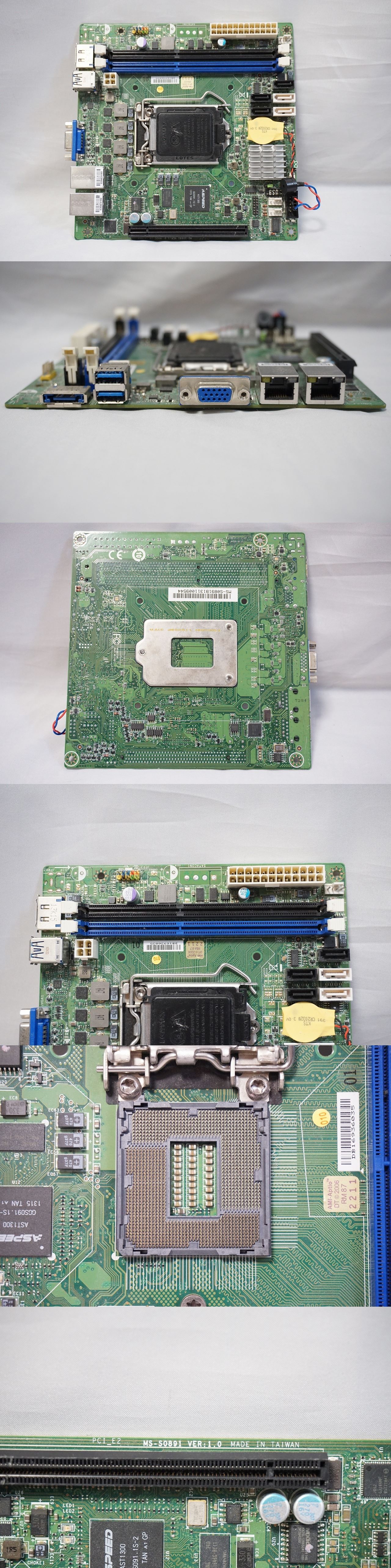 【中古】【美品】MSI MS-S0891 Intel C222 Z97 LGA1150 Mini-ITX PCIe3.0 PCI Intel ...