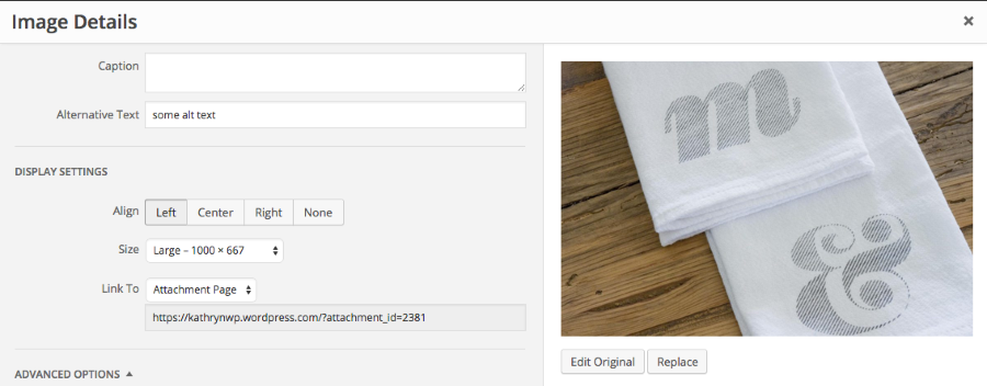 Edit Post kp test site WordPress 1