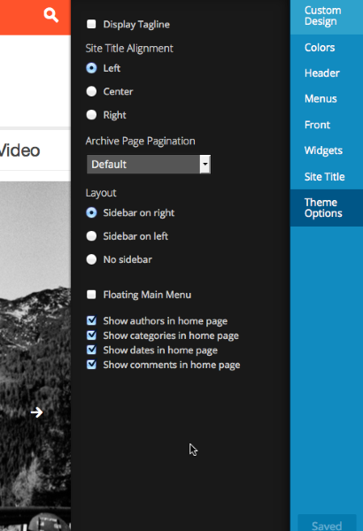 Customize Outspoken WordPress