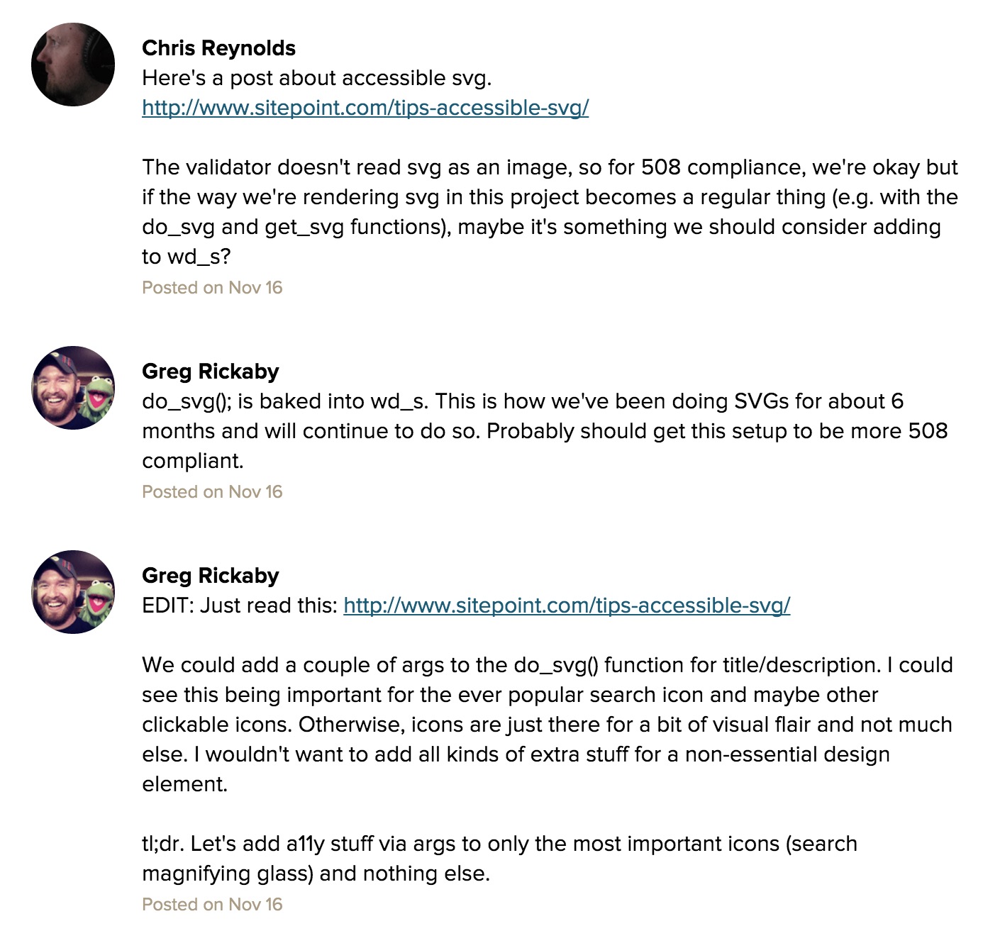 image of basecamp convo