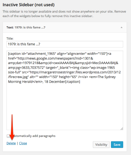 Widgets M R Atlmd Oz Everything else WordPress