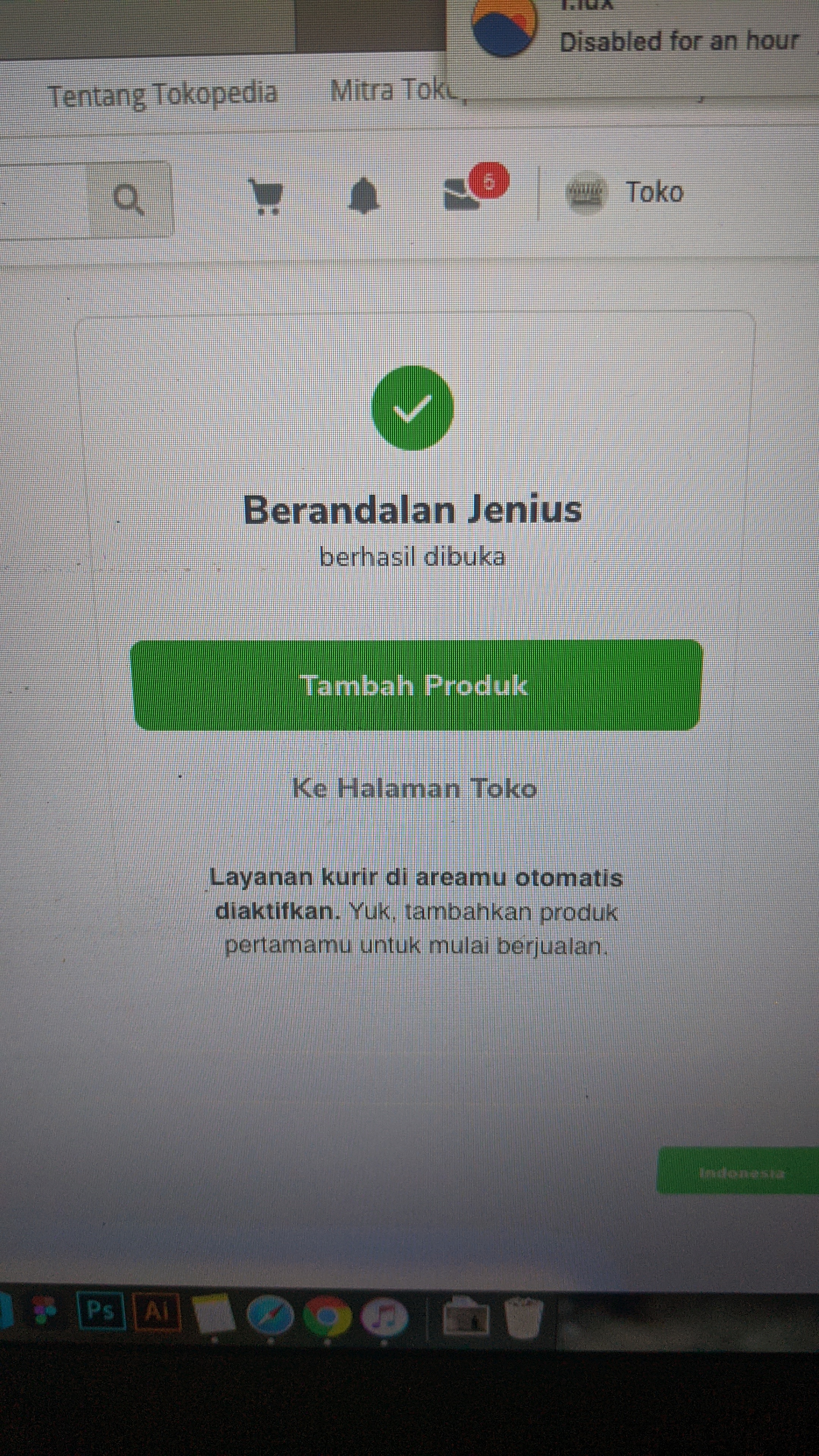 Jual Barang Pribadi di Tokopedia