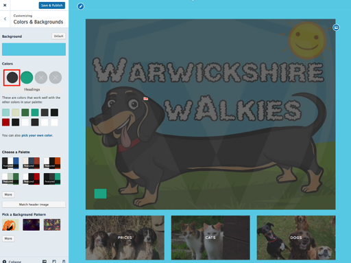 Customize Warwickshire Walkies Dog Walking and Pet Services