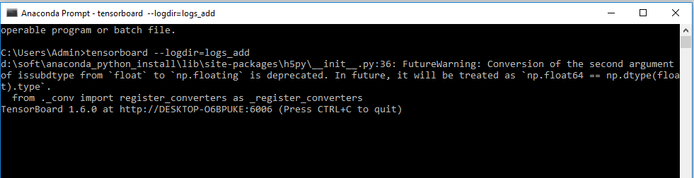 copy log from anaconda prompt