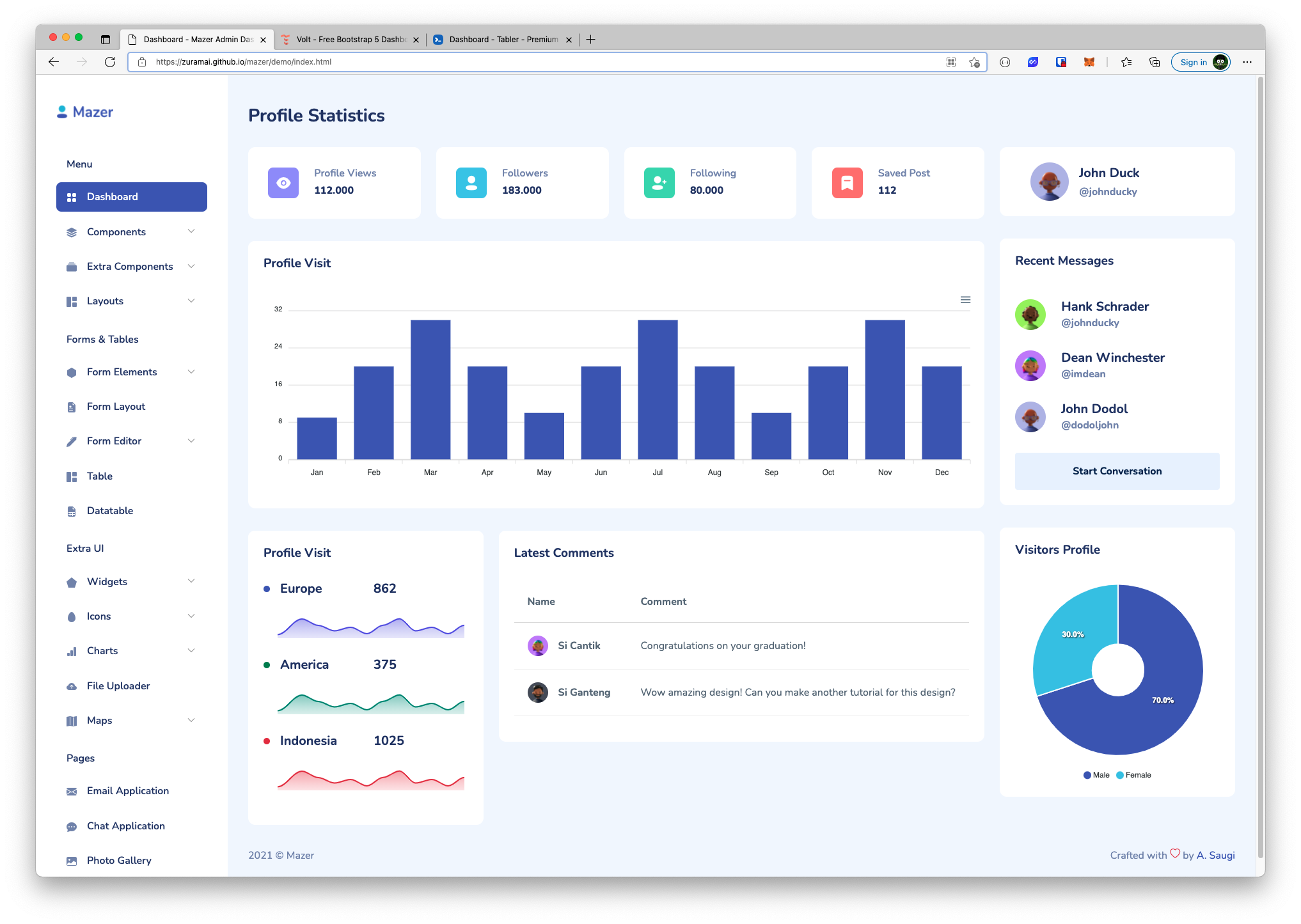 Bootstrap 5 Admin Template