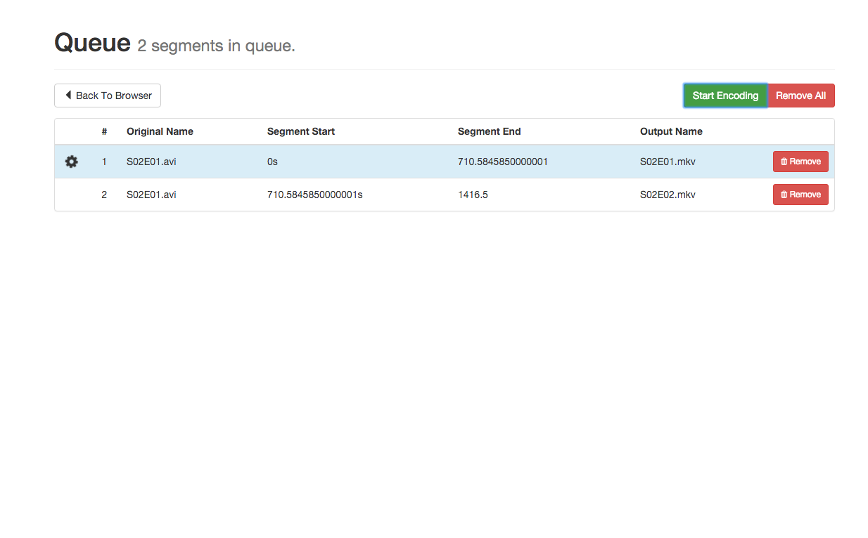 Queue with a segment being processed Queue