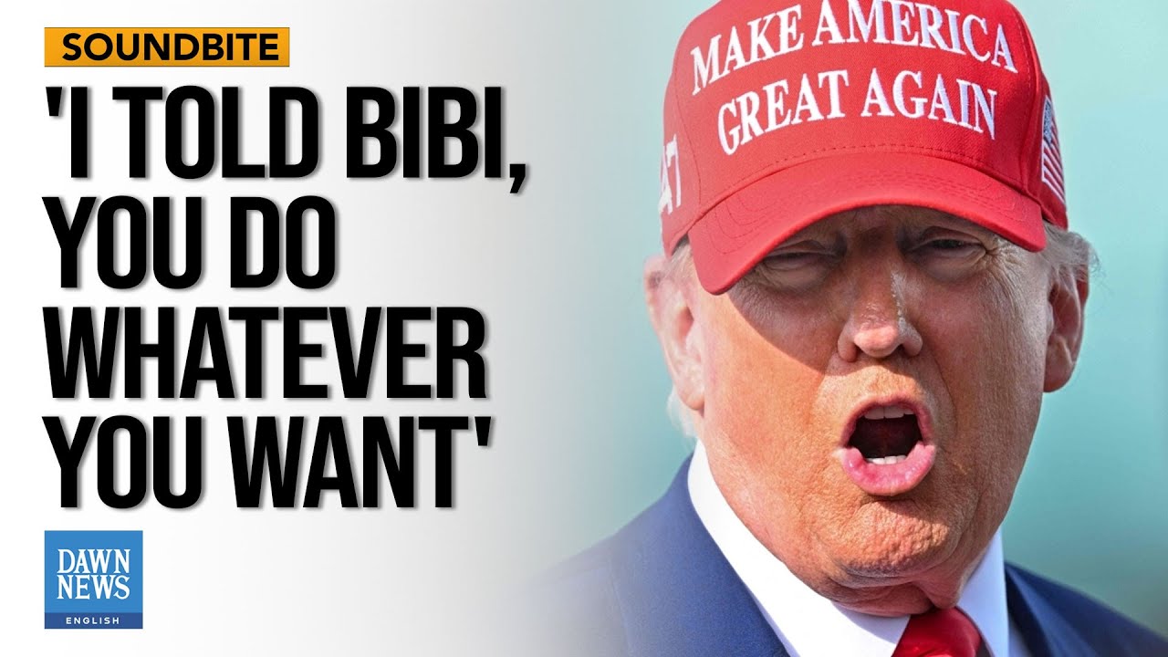Trump TOLD BIBI 'YOU DO WHATEVER YOU WANT.