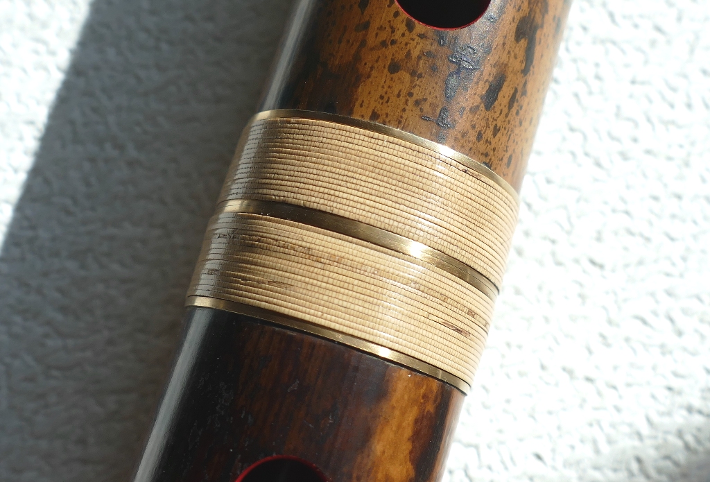 楽器・機材 時代 如山銘 中継ぎ 尺八 ロカバー付都山流和楽器雅楽竹 笛