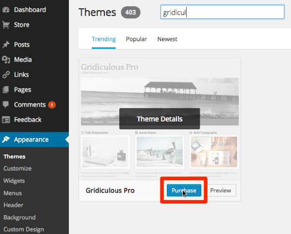 Manage Themes Get Your Feet Wet with WordPress WordPress