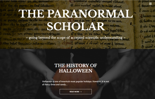 The Paranormal Scholar going beyond the scope of accepted scientific understanding