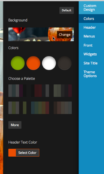 Customize Confit WordPress