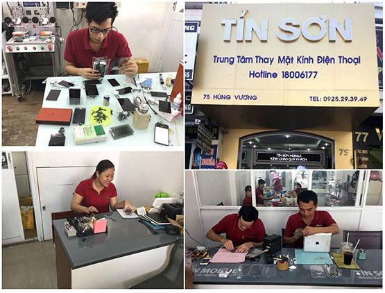 Tín Sơn mobile, Trung tâm thay mặt kính hàng đầu Việt Nam
