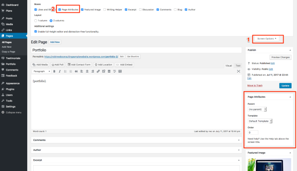 Edit Page Your Website Title WordPress