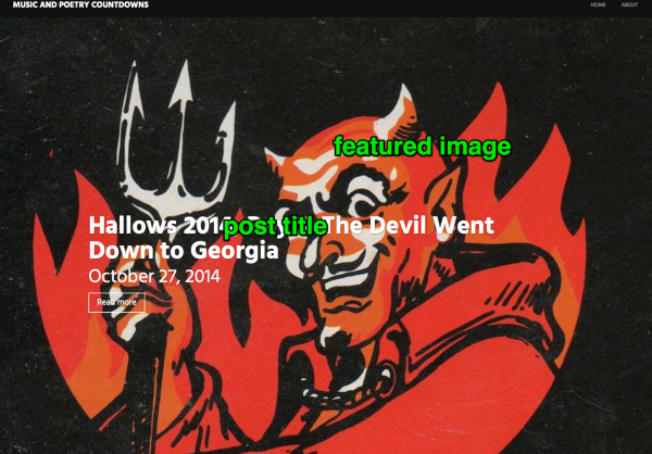 Hallows 2014 Day 3 The Devil Went Down to Georgia Music and Poetry Countdowns