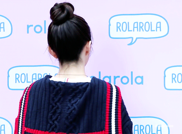 상당히 귀여운 똥머리 아이린.jpgif | 인스티즈