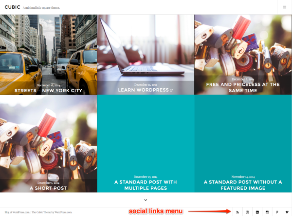 Cubic A minimalistic square theme