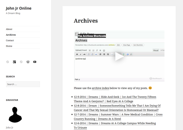 Archives John Jr Online