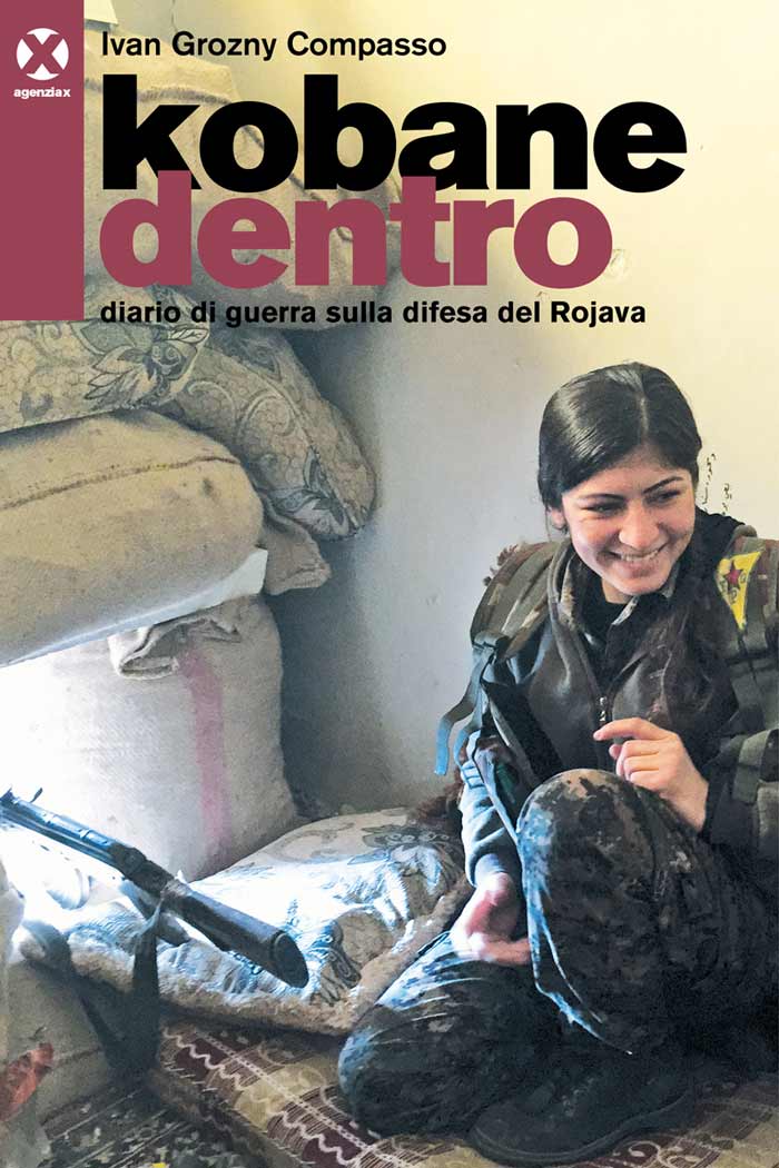 La copertina del libro Kobane dentro.