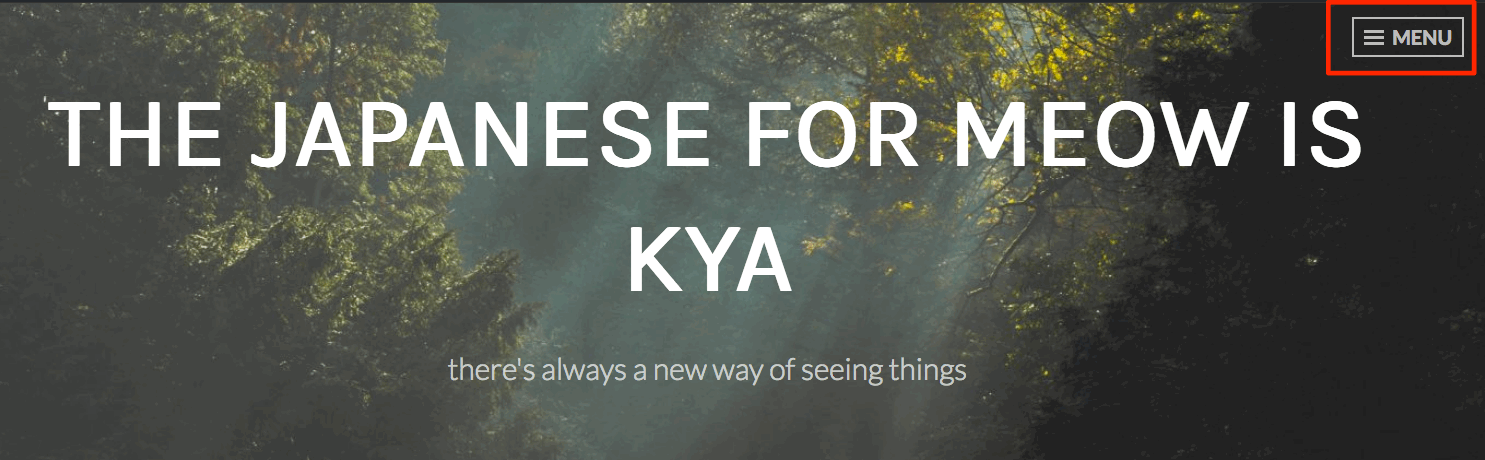The japanese for meow is kya there s always a new way of seeing things