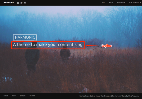Harmonic A theme to make your content sing