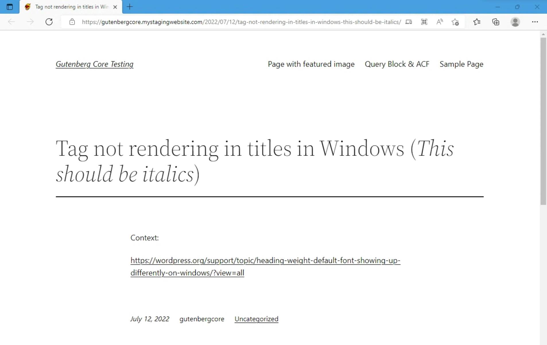 Edge win italics