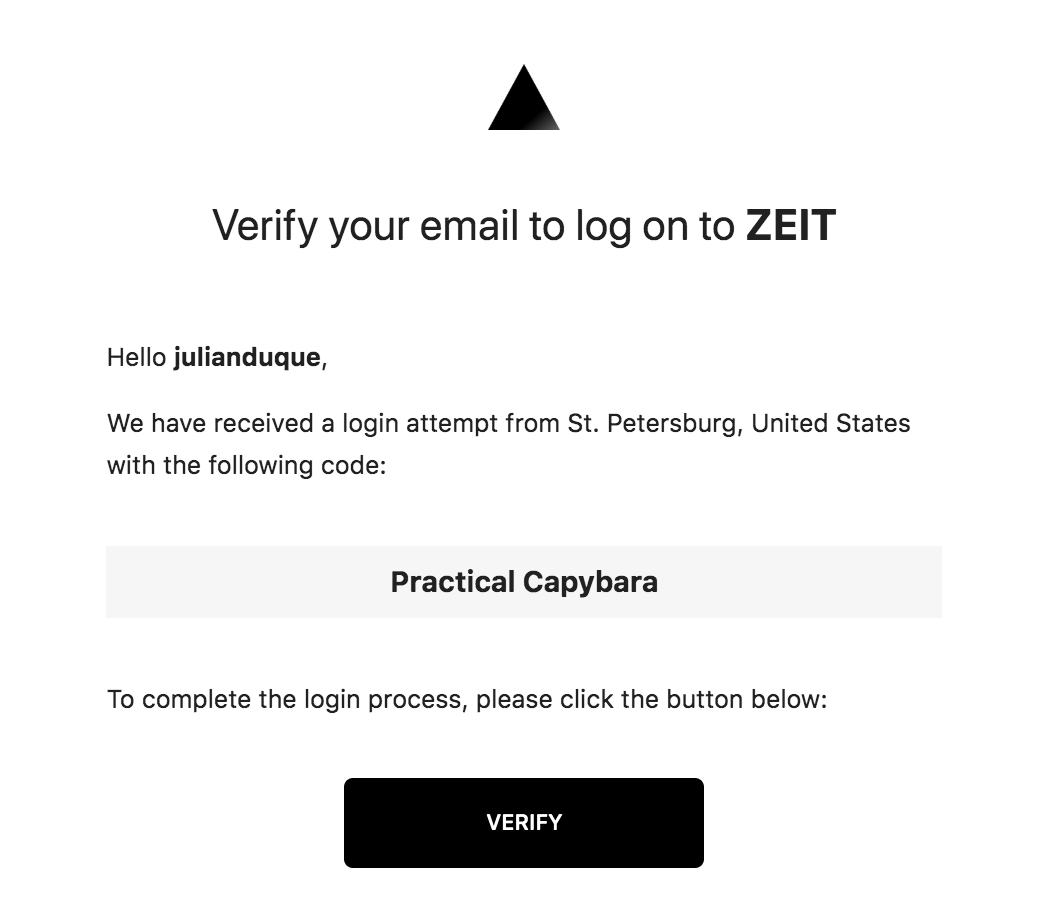 Verifying Email