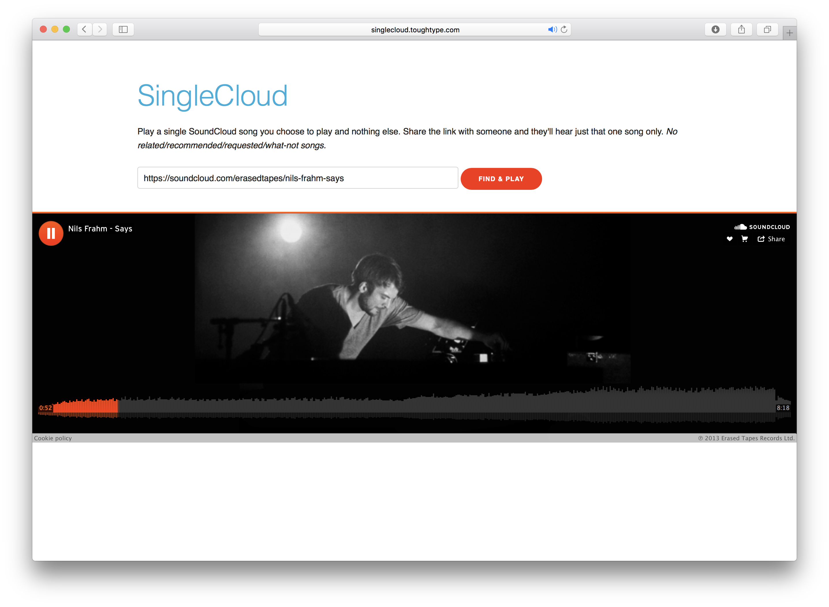 SingleCloud Screen Shot