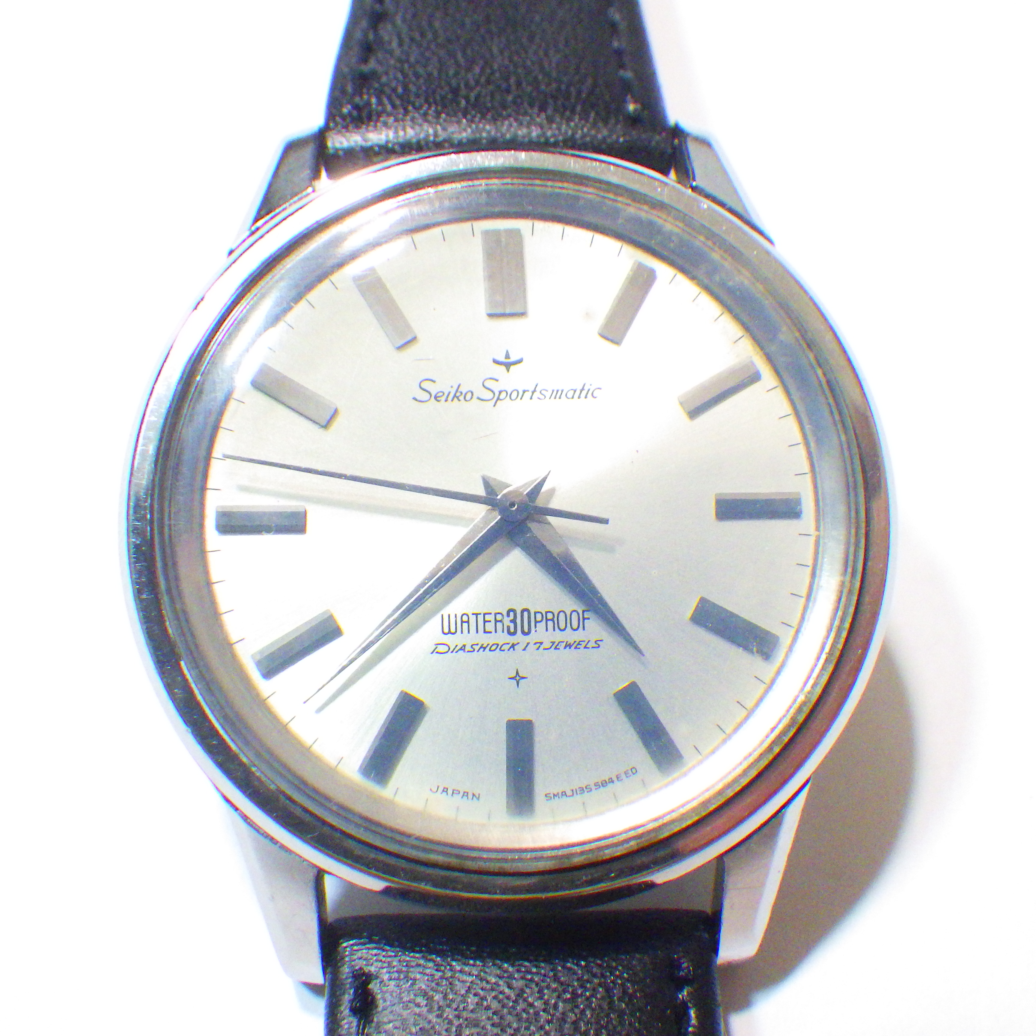 Seiko sportsmatic best sale diashock 17 jewels