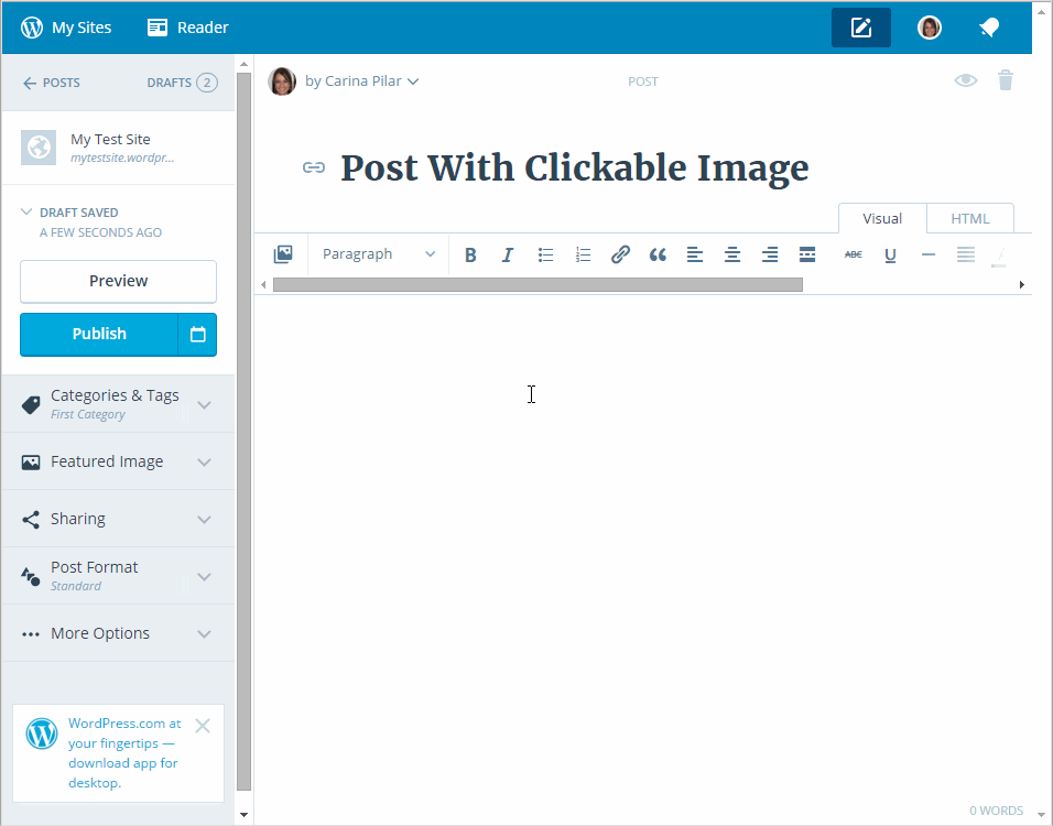 PostWithClickableImage