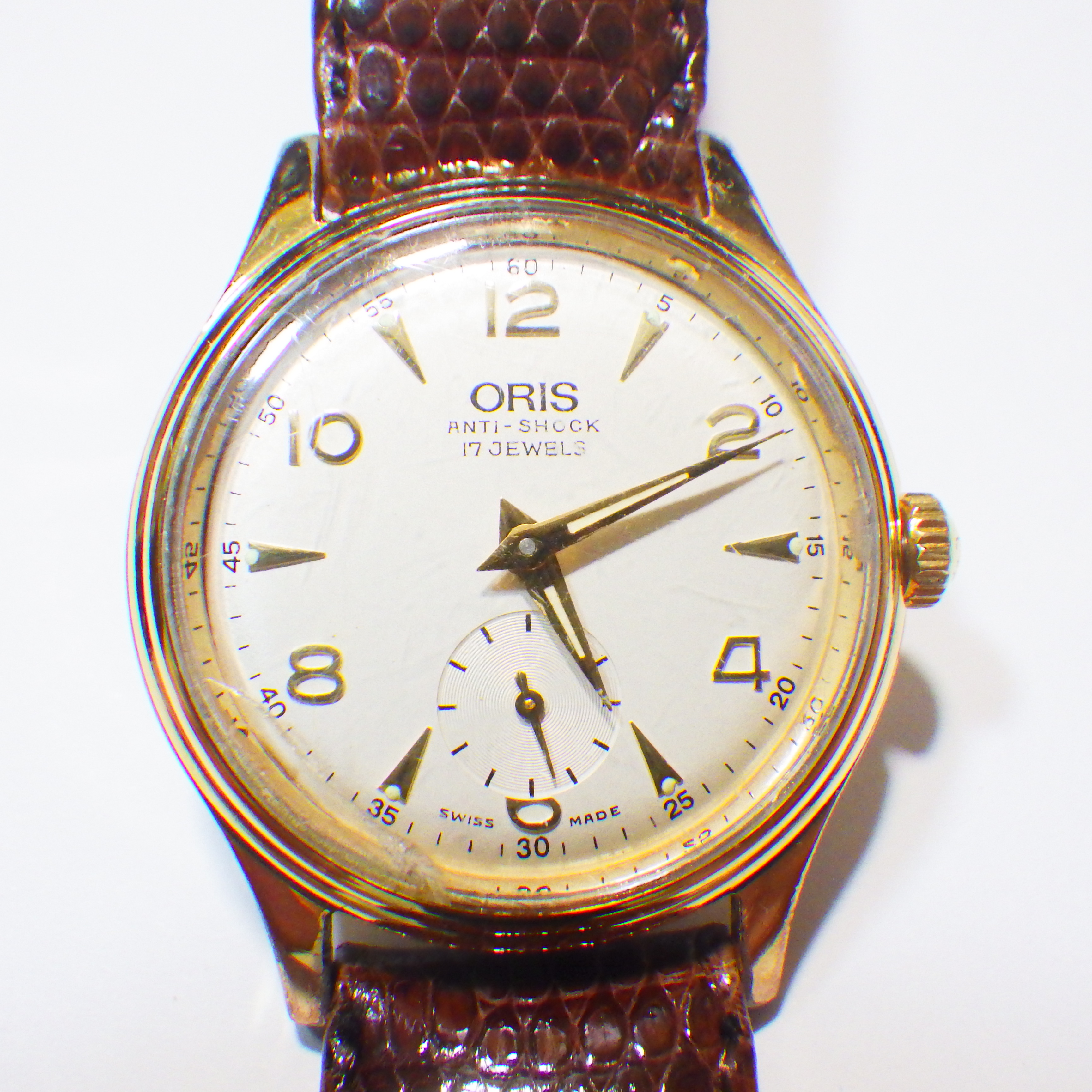 Oris 7312A Anti Shock 17 Jewels Vintage Hand Winding Watch Gold